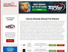 Tablet Screenshot of onlinerouletteveilig.com